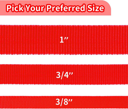 HIKISS Long Dog Leash Obedience Recall Training Agility Lead with Thickening Material for Large Dog - 15Ft 20Ft 30Ft 50Ft 100Ft Training Leash(Red 15Ft)
